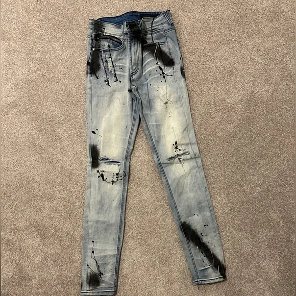 Rockstar Jeans Jeans Rockstar Jeans With Black Spray Paint